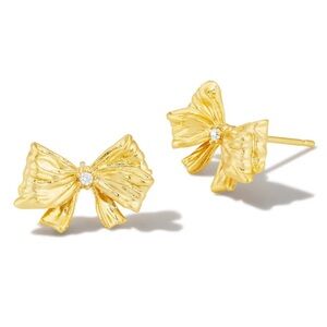 LOVE SHACK FANCY Kendra Scott stud bow earrings NIB w tags, gift bag, gift box!
